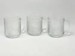 ARABIA FINLAND IITTALA KROUVI 50 CL TEXTURED GLASS BEER MUG STEIN SET OF 3 VTG