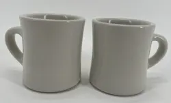 VINTAGE ULTIMA CHINA THICK STONEWARE RESTAURANT WARE COFFEE CUPS MUGS SET OF 2