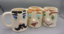 VTG PFALTZGRAFF POTTERY MUGGSY  COCKEYE CHARLIE, FLIRTY GERTIE, PICKELED PETE