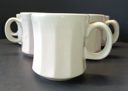 VINTAGE HOMER LAUGHLIN BEST CHINA RESTAURANT WARE IVORY COFFEE MUGS 9 OZ SET 6
