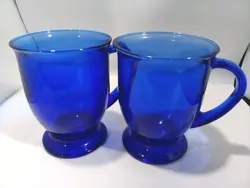 VINTAGE ANCHOR HOCKING COBALT BLUE GLASS 5