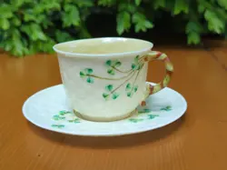 CUP SAUCER SHAMROCK
