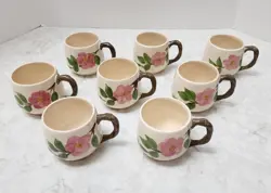 LOT OF 8 VINTAGE ENGLAND  FRANCISCAN DESERT ROSE SMALL COFFEE TEA MUG  3