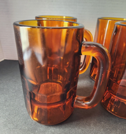 AMBER BEER MUGS