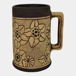POTTERY BROWN FLORAL