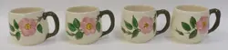 VINTAGE FRANCISCAN DESERT ROSE ENGLAND SMALL MUGS - SET OF 4