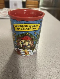WEIHNACHTS MARKT COFFEE CUP  HOT CHOCOLATE MUG  CHRISTMAS HOLIDAY VINTAGE