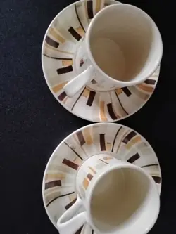 SAUCERS VINTAGE POTTERY