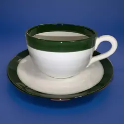 CUP SAUCER GREEN