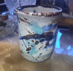 VINTAGE STUDIO ART POTTERY MUG SIGNED ADAMANTIS 1976 COFFEE/ TEA