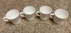 VINTAGE CORNING CORELLE PINK TRIO 4 MUGS