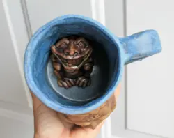 TANKARD W/ TROLL