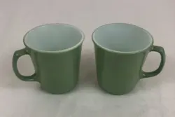 TWO PYREX MILK