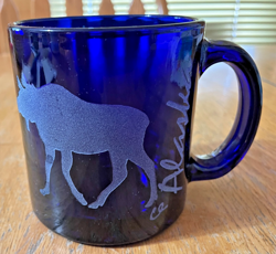 ETCHED MOOSE ALASKA