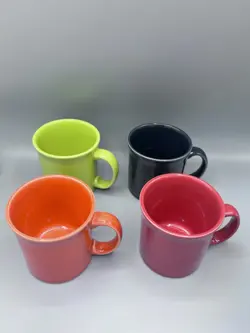 VINTAGE FIESTAWARE  HLC HOMER LAUGHLIN USA COFFEE MUGS LOT OF 4