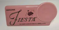 RARE VINTAGE FIESTA SHELF DISPLAY SIGN FIESTAWARE ROSE PINK COLOR NOS