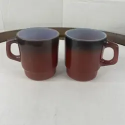RED W/BROWN TOP