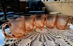 PINK ROSALINE MUGS
