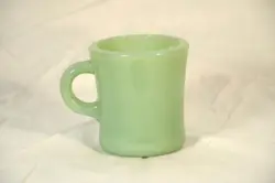 VINTAGE FIRE KING JADEITE OVEN WARE C HANDLED HEAVY COFFEE MUG