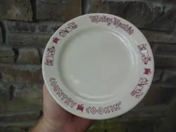 SAUCER PLATE ADVERTISEMENT