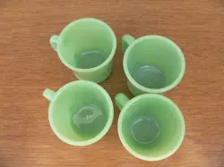 JADEITE HANDLE MUGS