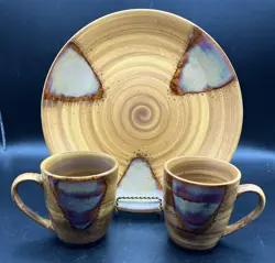PLATE RUSTIC STONEWARE