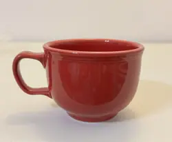VINTAGE HOMER LAUGHLIN CHINA RED SOUP COFFEE MUG OVERSIZED LARGE MUG