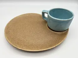 PLATE BLUE MUG