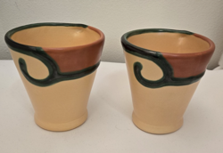 MUGS YELLOW W/GREEN/ORANGE