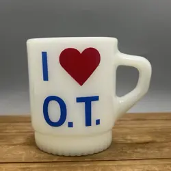 O.T. MILK GLASS
