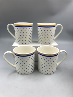 4  VINTAGE VILLEROY & BOCH PERPIGNAN 8 OZ. MUGS