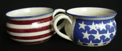 PAINTED~USA~FLAG~SOUP
