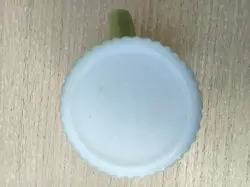 GREEN MILK GLASS