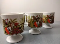 FOOTED MUGS FRUITS
