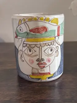 GIOVANNI DESIMONE ITALIAN POTTERY MUG VINTAGE