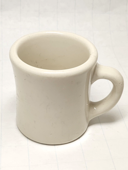 VICTOR MUG HEAVY STONEWARE COFFEE CUP DINER RESTAURANT USA VINTAGE
