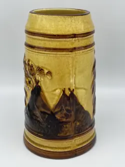 MUG YELLOW BROWN