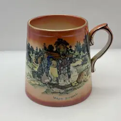 VINTAGE GRIMWADES ENGLAND GOLD GILT MAORI WARE MUG 
