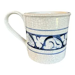 THE POTTING SHED DEDHAM POTTERY BUNNY MUG 3.75