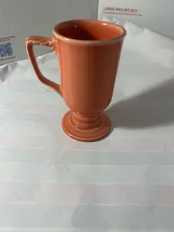 NEW VINTAGE HALL CHINA IRISH COFFEE MUG FIESTA PERSIMMON