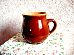 UKRAINIAN CERAMIC MUG, VINTAGE CUP.