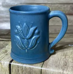 VINTAGE CHATHAM POTTERS COFFEE MUG CORN HARVEST AMERICA POTTERY COTTAGECORE
