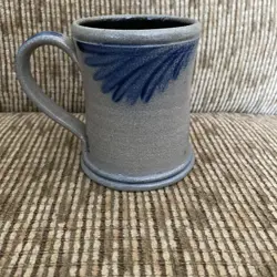 VINTAGE ROWE POTTERY WORKS COFFEE MUG SALT GLAZED HISTORICAL 1996 COLLECTION