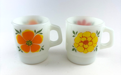 FLORAL MUGS ORANGE