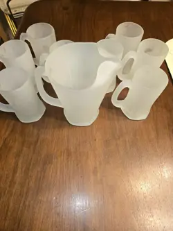INDIANA GLASS FROSTED