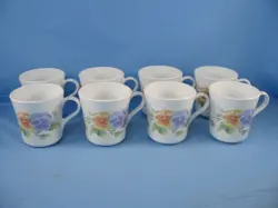 PANSEY COFFEE/TEA MUGS
