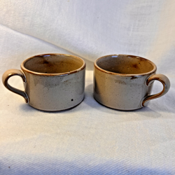 DANSK NIELSTONE SPICE MUGS SET OF 2 NIELS REFSGAARD DESIGN MCM VINTAGE JAPAN