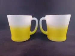 MUGS WHITE YELLOW
