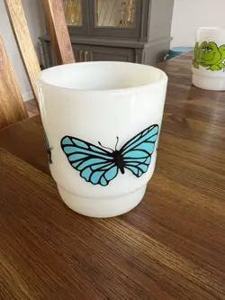 VINTAGE BLUE BUTTERFLY