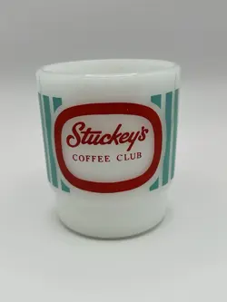 STUCKEY'S MILK GLASS